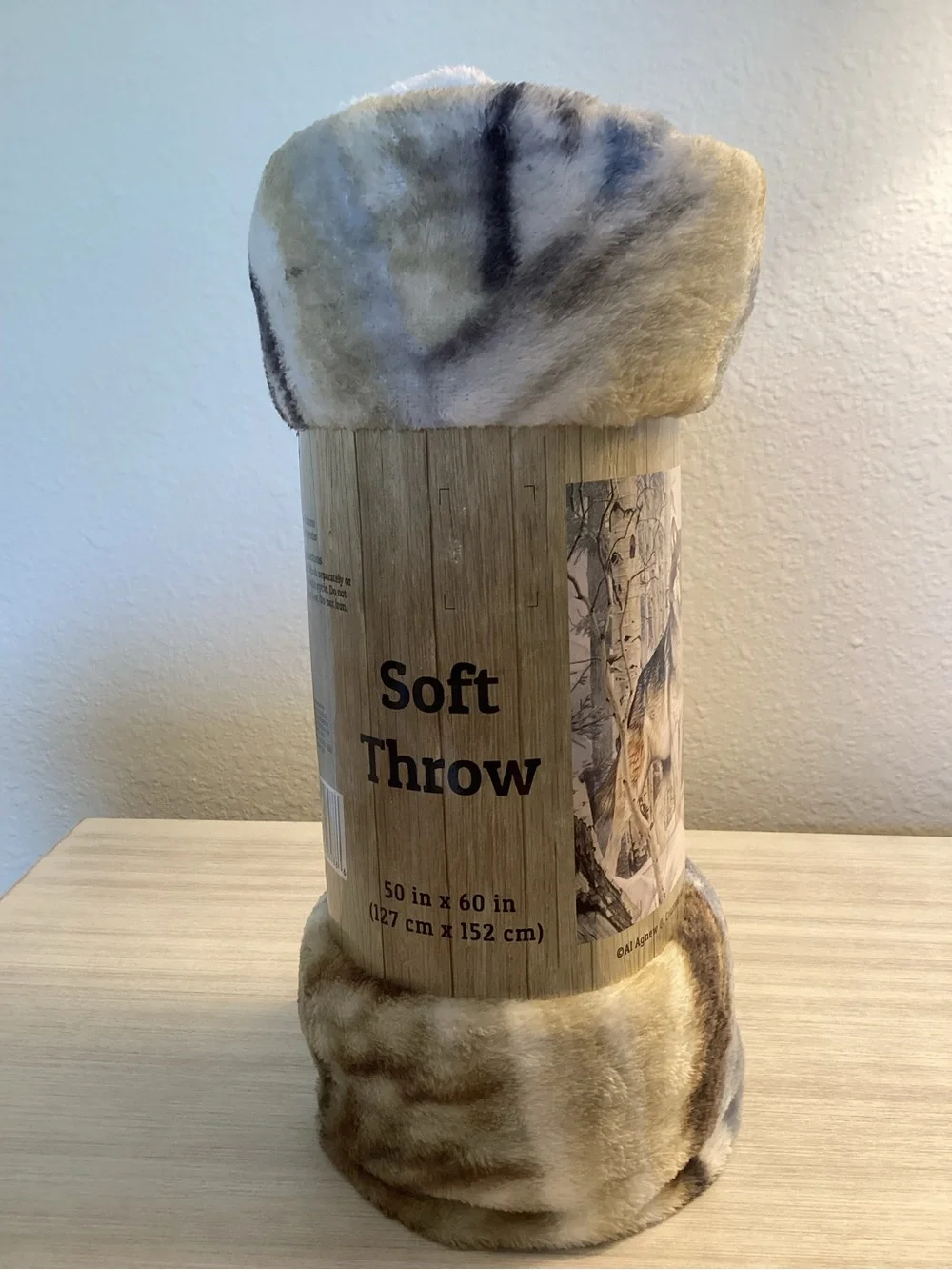 Wolf Soft Throw Blanket 50 X 60 - NEW